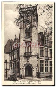 Old Postcard Bourges Hotel Des Postes