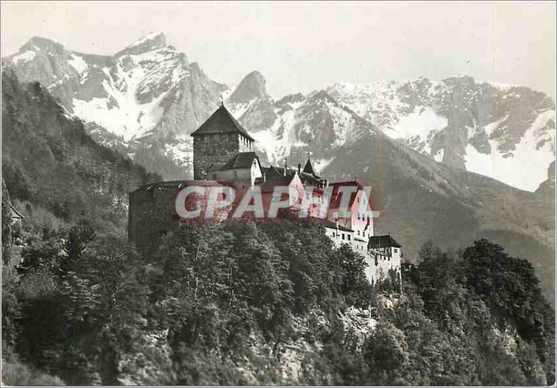 Postcard Modern F�rstl schloss Vaduz Liechtenstein