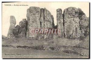 Old Postcard Vesoul Rocks From Solbordes