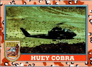 Military 1991 Topps Desert Storm Card Huey Cobra Helicopter sk21388