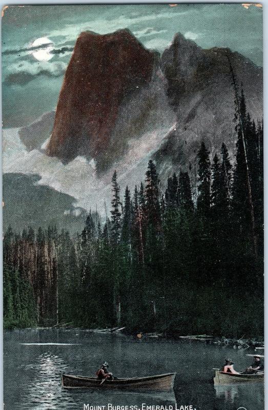 Mt Burgess, Emerald Lake, Near Field, British Columbia by Valentine & Sons c11