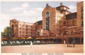 hotel new colnial nassau bahamas Antique Postcard L3621