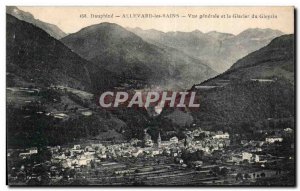 Allevard baths - Vue Generale and Glacier Gleyzin - Old Postcard