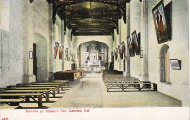 California San Francisco Interior Of Mission San Gabriel