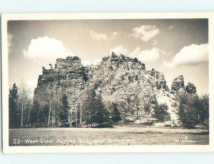 Pre-1950 rppc RAGGED ROCK Tomah Wisconsin WI HM3603