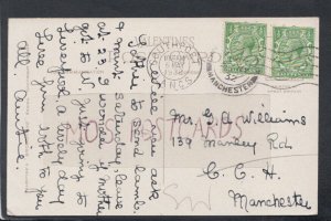 Genealogy Postcard - Williams - 139 Manley Road, C.C.H, Manchester  RF7235