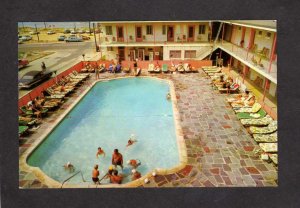 NJ Ocean Bay Motel Apartments Longport New Jersey Postcard Pool