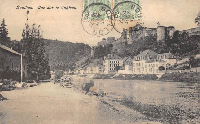 B92432 bouillon vue sur le chateau belgium