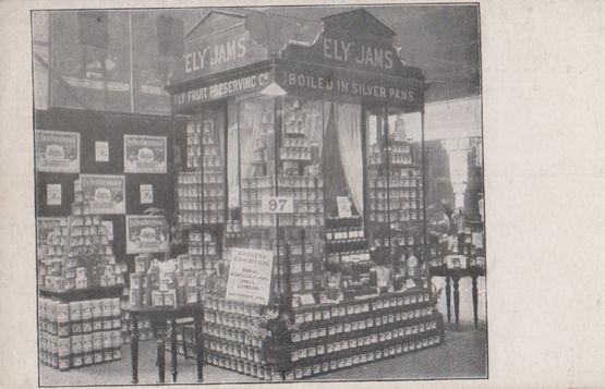 Ely Jams at Grocer Exhibition London Cambridge Antique Jam Cambs Postcard