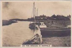 Cavanders Vintage Cigarette Card Homeland Series Real Photos No 9 Broads In N...