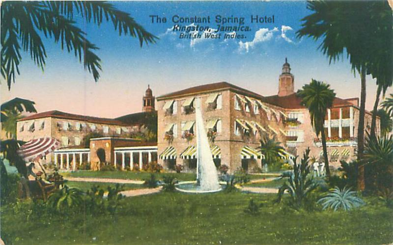 Jamaica The Constant Spring Hotel Postcard Early 1900s