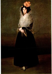 Painting Francisco de Goya Portrait de la Marquise de Solana Louvre Museum