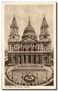 Postcard Old St Paul's Cathedral London & # 39s