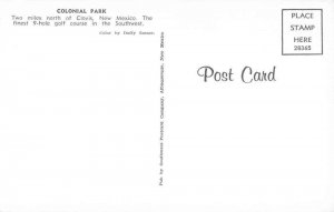 Clovis New Mexico Colonial Park Golf Course Vintage Postcard AA44541