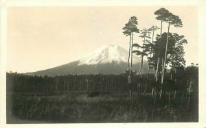 Mount Fuji Japan 1920s RPPC Photo Postcard 20-11706