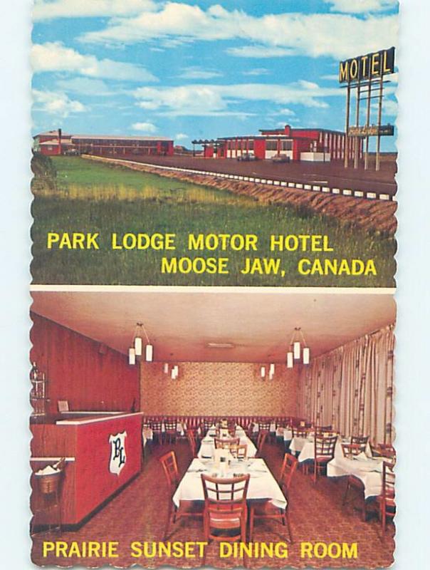 Unused Pre-1980 MOTEL SCENE Moose Jaw Saskatchewan SK F7183