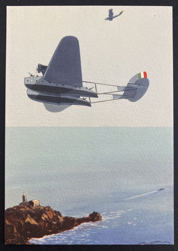 Mint Italy Picture POSTCARD Italian Aeronautic Air Force Army