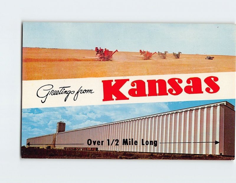 Postcard Greetings from Kansas USA