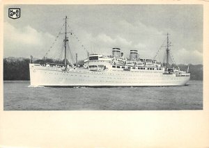 MS Milwaukee Printed Photo Hamburg-American Line Ship 