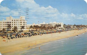 Bird's Eye View From a Helicopter of Beach Famous Hotels - Fort Lauderdale, F...