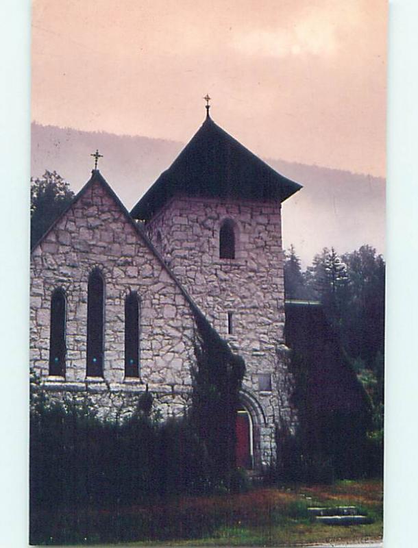 Unused Pre-1980 CHURCH SCENE Killington Vermont VT p3980