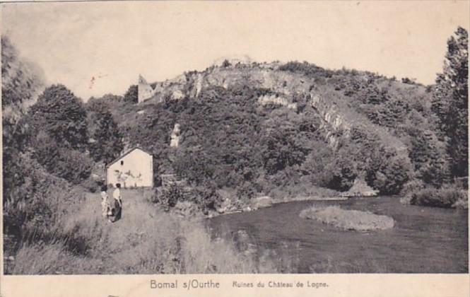 Belgium Bomal s/Ourthe Ruines du CHateau de Logne