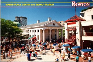 Marketplace Center Quincy Market Boston Massachusetts MA 4x6 Postcard