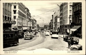 Athens Greece Street Scene Trolley Real Photo Postcard