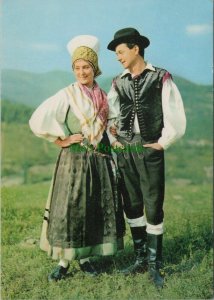 Slovenia Postcard - National Costume From The Bohinj District  RR10692