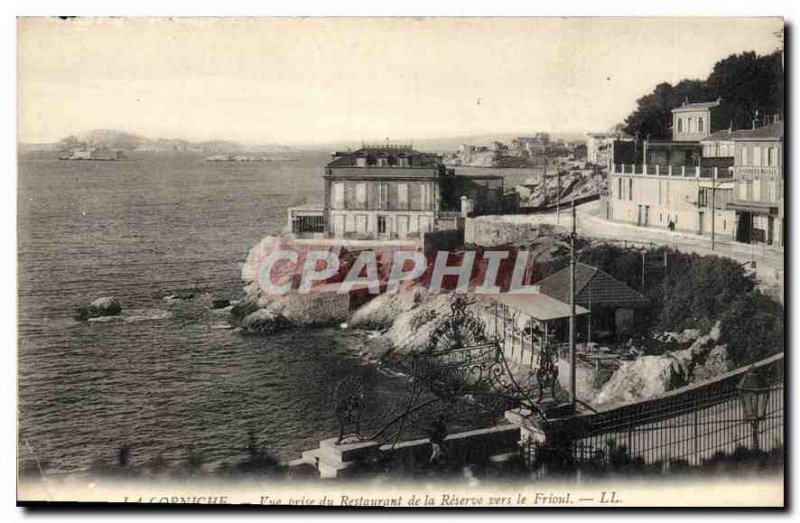 Old Postcard The View Restaurant Corniche of taking the Reserve to the Friuli