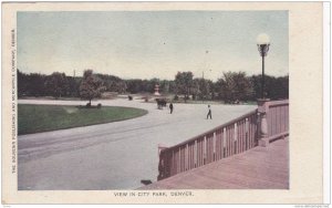 View in City Park,Denver, Colorado,PU-1907