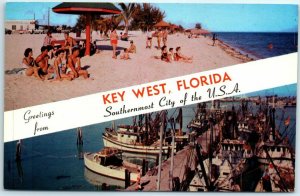 M-4249 Greetings from Key West Florida Southernmost City of the USA