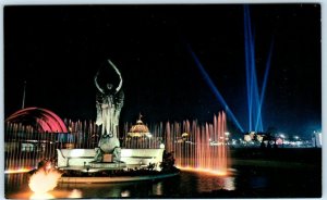 TORONTO, Ontario Canada  FOUNTAIN at Night Shriners Memorial NATIONAL EXHIBITION