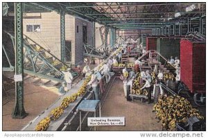 Louisiana New Orleans Unloading Bananas