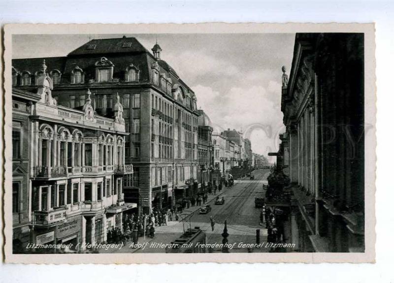 190952 WWII Holocaust POLAND Lodz Ghetto german military RPPC