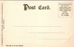 Vintage Massachusetts Postcard - Lowell - Canal Walk