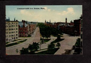 MA Commonwealth Ave Houses Buildings Boston Massachusetts Postcard Mass