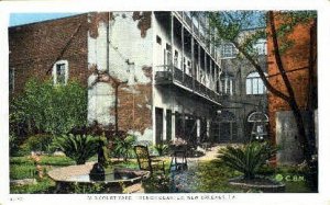 Old Courtyard, French Quarter - New Orleans, Louisiana LA