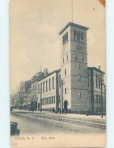 Pre-1907 CITY HALL Utica New York NY A3323