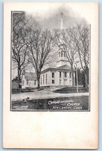 New Canaan Connecticut CT Postcard Congregational Church Building 1905 Unposted