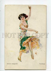 3109410 FANDANGO Spanish Dancer by USABAL vintage colorful PC