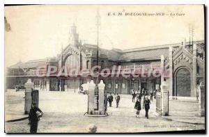 Old Postcard Boulogne sur Mer Station