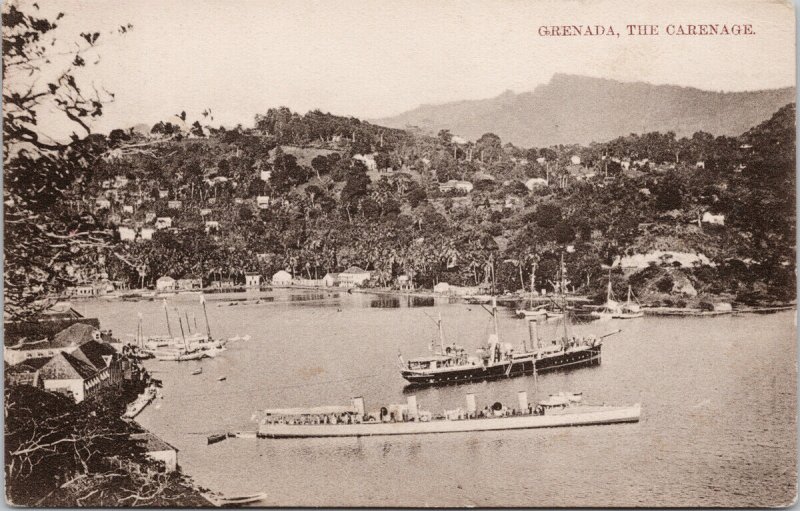 Grenada The Carenage Boats Ships Unused West Indian Picture Postcard G99