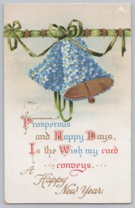 Christmas~Wise Men Follow Star That Shone In Bethlehem~Holly~Silver~Emb~1909 PC