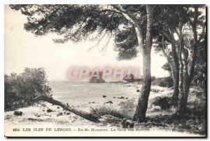 Old Postcard The Lerins Islands Ile St Honorat La Tour des Moines
