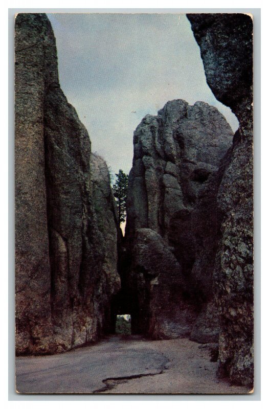 Needles Tunnel Black Hills South Dakota Postcard