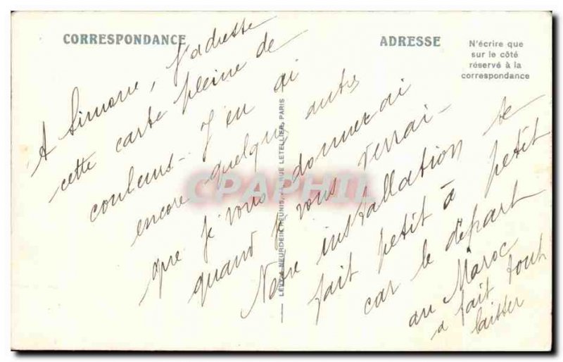 Old Postcard Alger Vue Generale taking the Admiralty Algeria