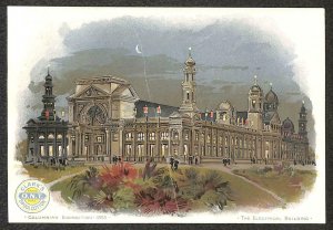 CLARK'S SPOOL COTTON COLUMBIAN EXPOSITION ELECTRICAL ADVERTISING TRADE CARD 1893