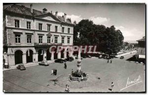 Old Postcard Thonon Les Bains L & # 39Hotel Town and vei & # 39The fountain