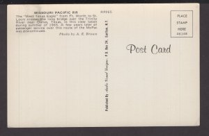 Train Missouri Pacific RR West Texas Eagle over Trinity River Dallas, TX Chrome